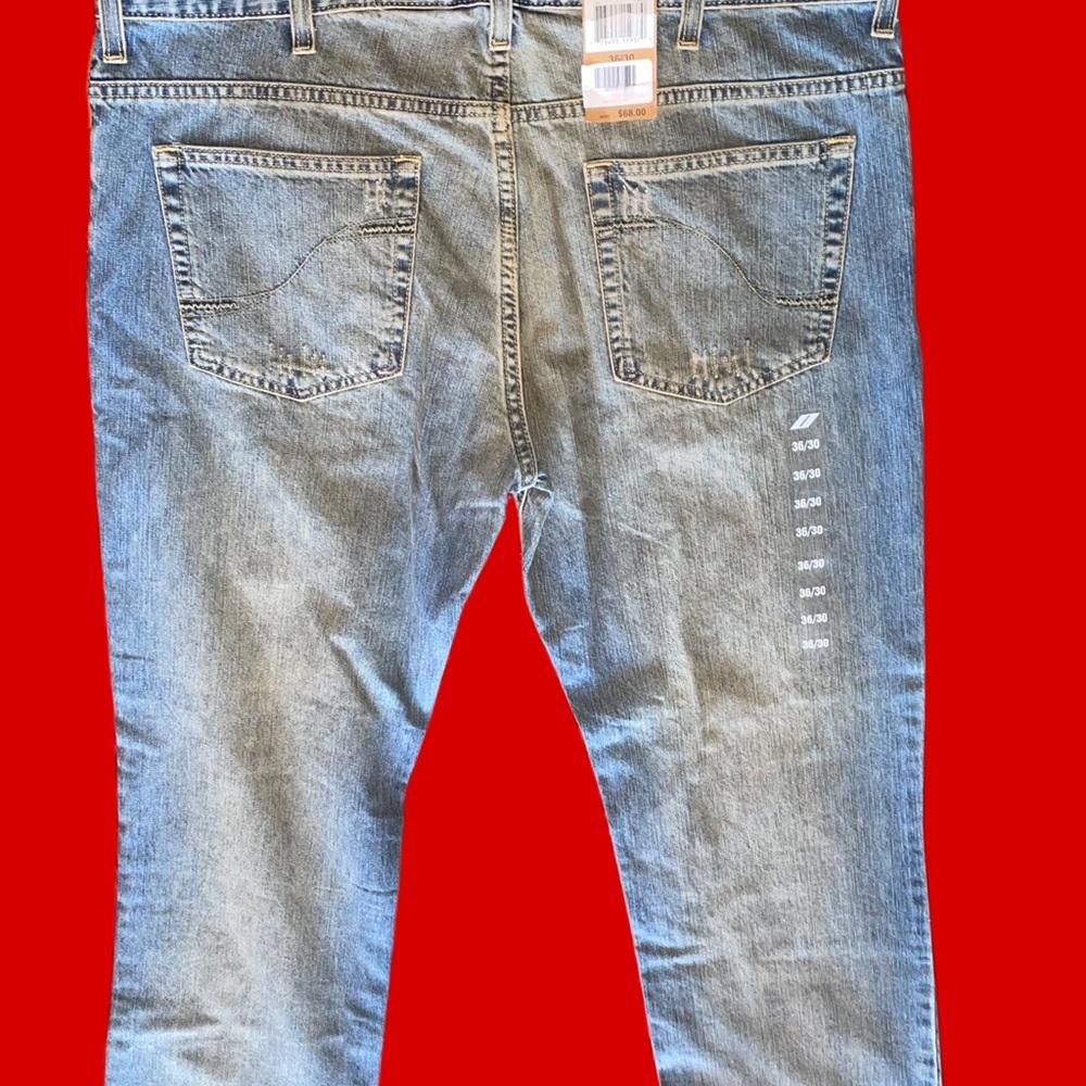 New DKNY Men's Low Rise Performance Denim Jeans NWT 36x30